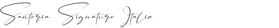 Santeria Signature Italic